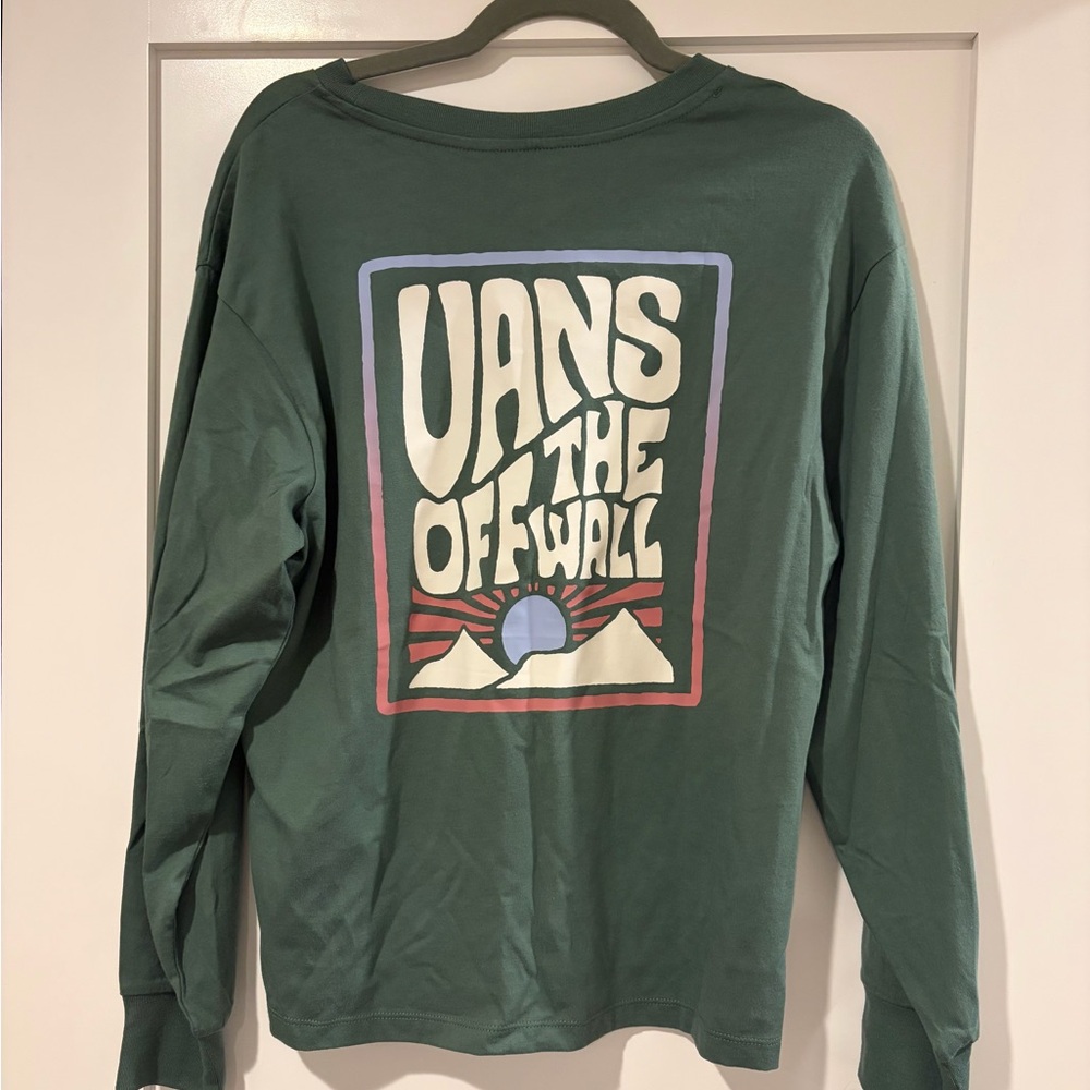 Vans Forest Green Graphic Long Sleeve